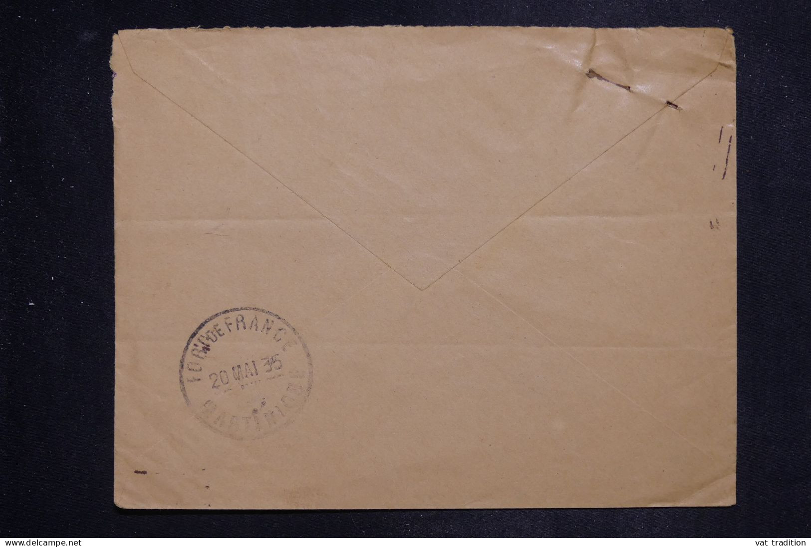 MARTINIQUE - Enveloppe  En Recommandé De Robert Pour Fort De France En 1935  - L 151023 - Brieven En Documenten