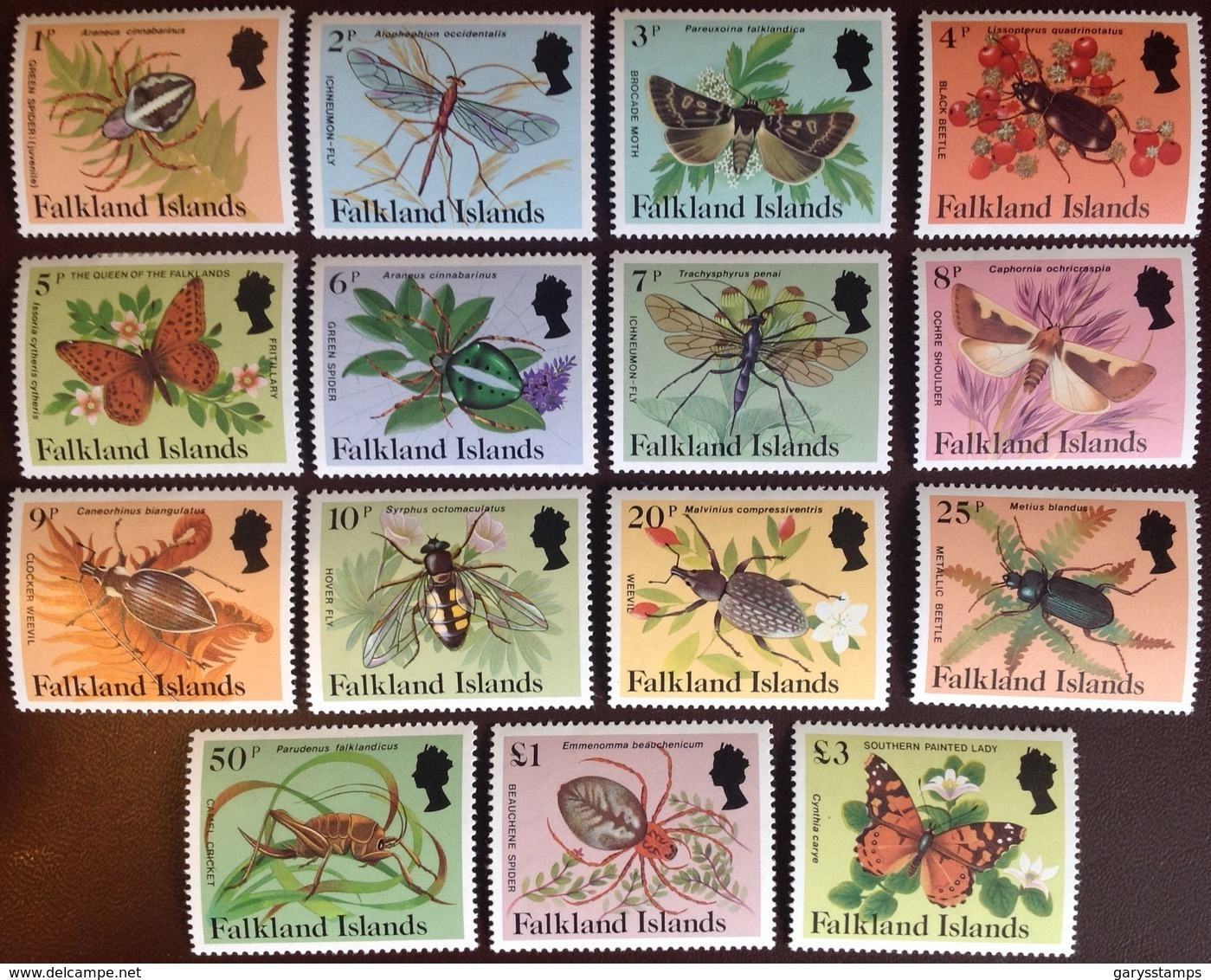 Falkland Islands 1984 Insects & Spiders Butterflies Set MNH - Autres & Non Classés