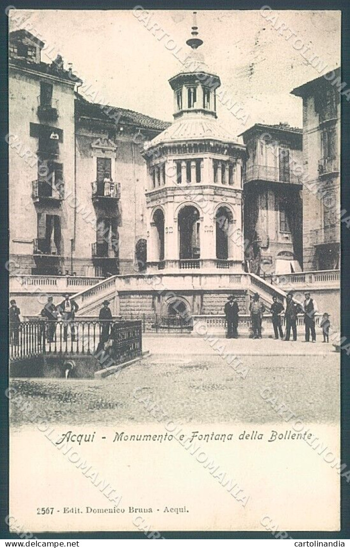 Alessandria Acqui Terme Monumento Fontana Della Bollente Cartolina JK3695 - Alessandria