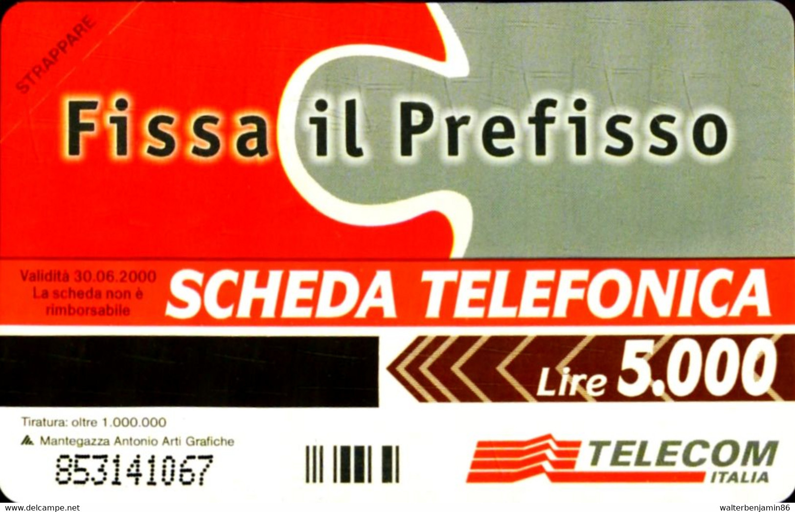 G 825 C&C 2897 SCHEDA TELEFONICA NUOVA MAGNETIZZATA FISSA IL PREFISSO - Öff. Werbe-TK