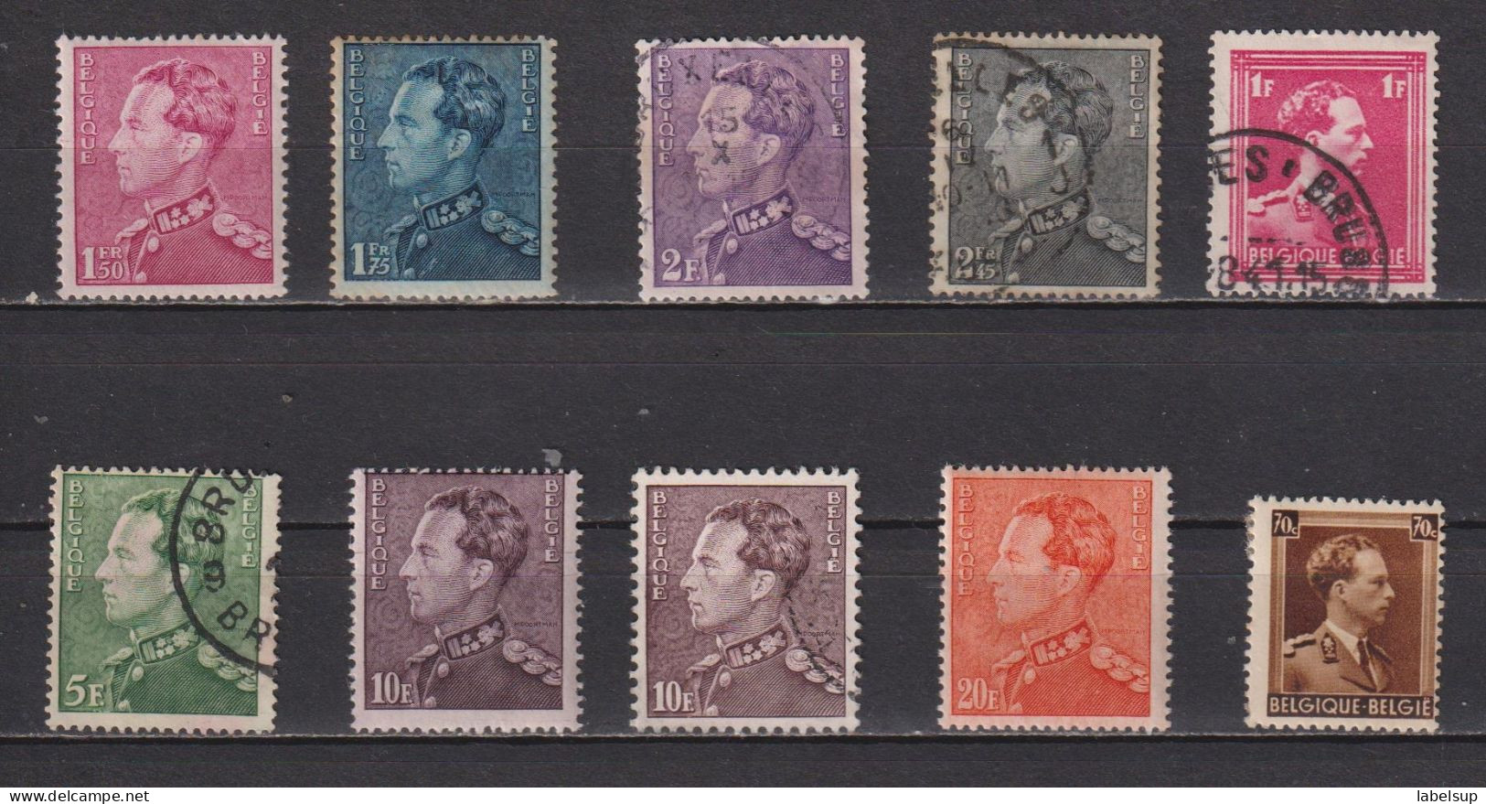 Lot De Timbres Neufs*/obli De Belgique 1936 Léopold III Oblitérés Ou Neufs - Autres & Non Classés