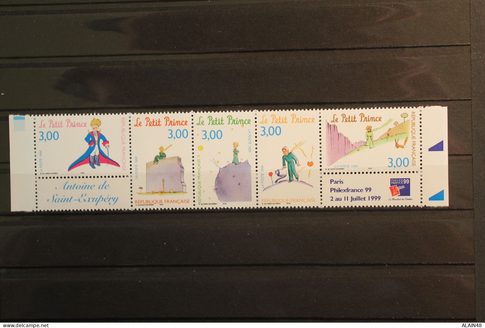 FRANCE 1998 BANDE B3179A N°3175 à N°3179 PHILEXFRANCE 99 " LE PETIT PRINCE " SAINT-EXUPERY NEUF** TB - Unused Stamps