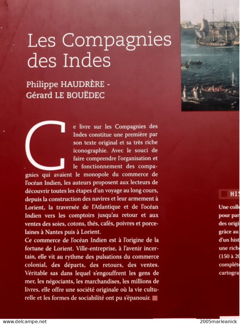 RÉUNION (Iles De France & Bourbon) LES COMPAGNIES DES INDES édition 2010 De 143 Pages Illustrées De Centaines De Photos - Autres & Non Classés