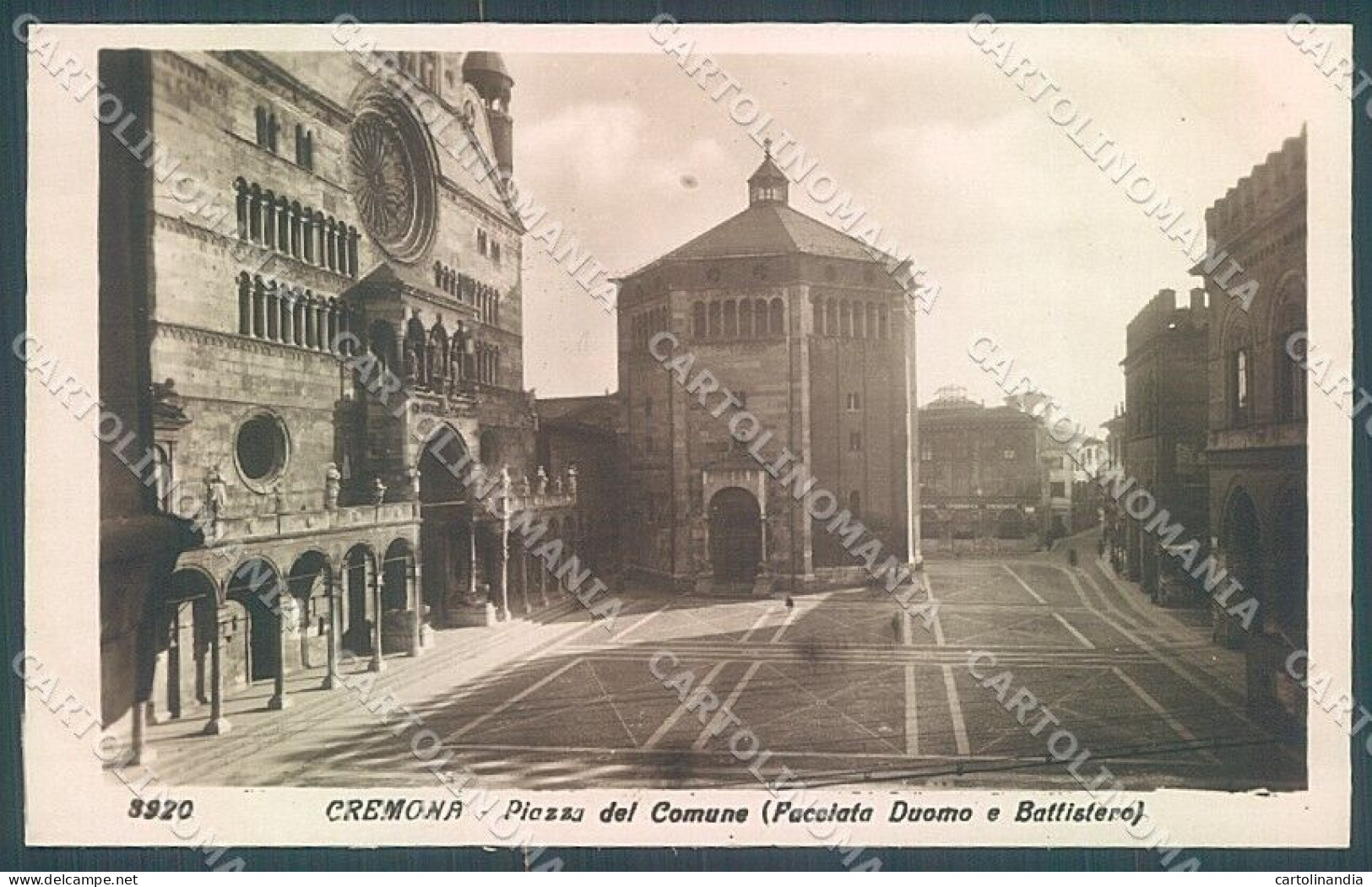 Cremona Città Facciata Duomo Battistero Foto Cartolina JK2409 - Como