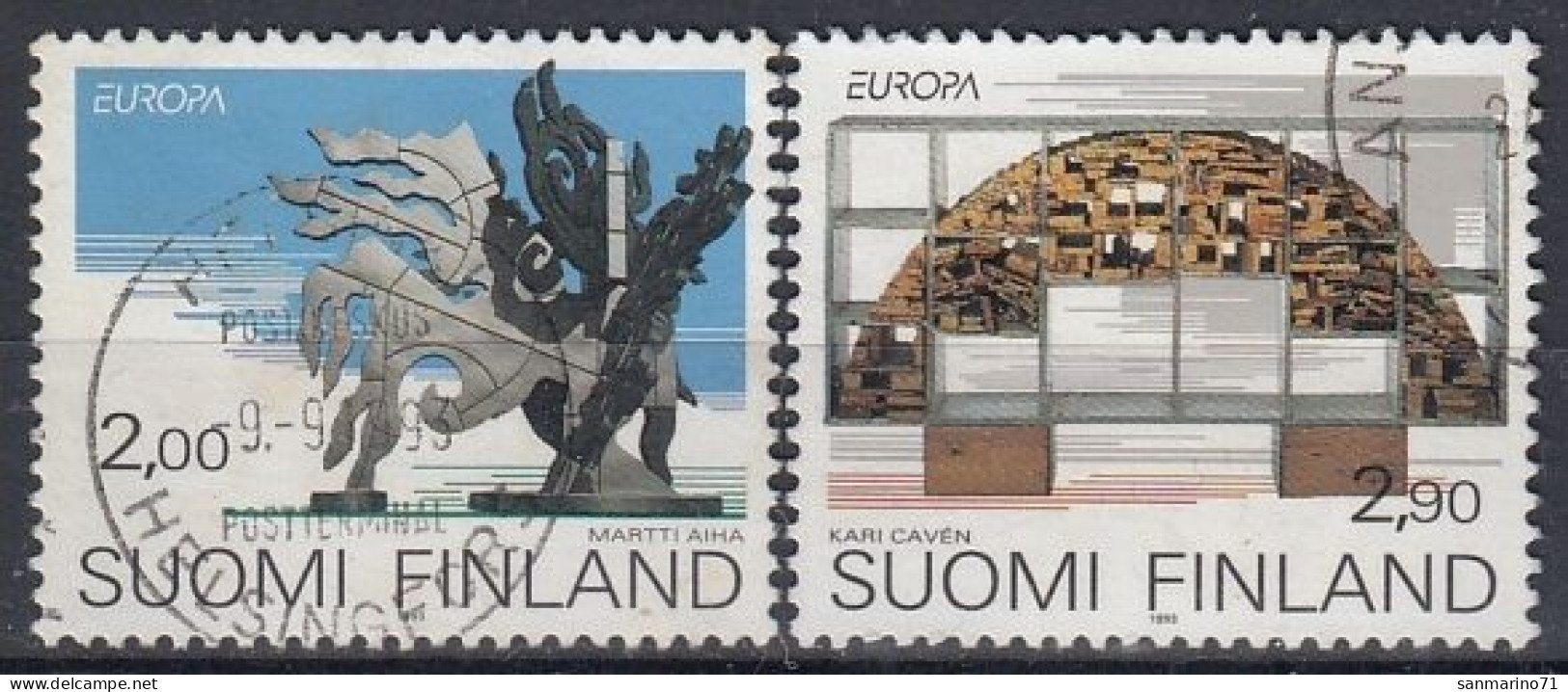 FINLAND 1206-1207,used,falc Hinged - Usati