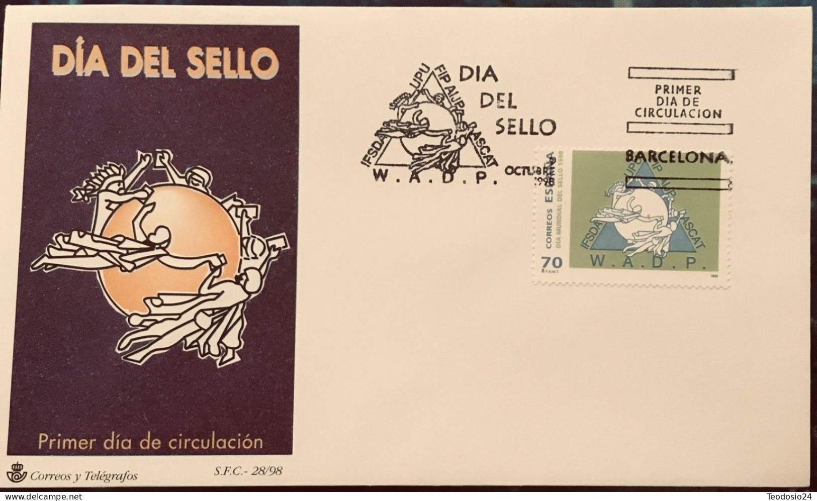 FDC  1998.-  Dia Del Sello. - FDC