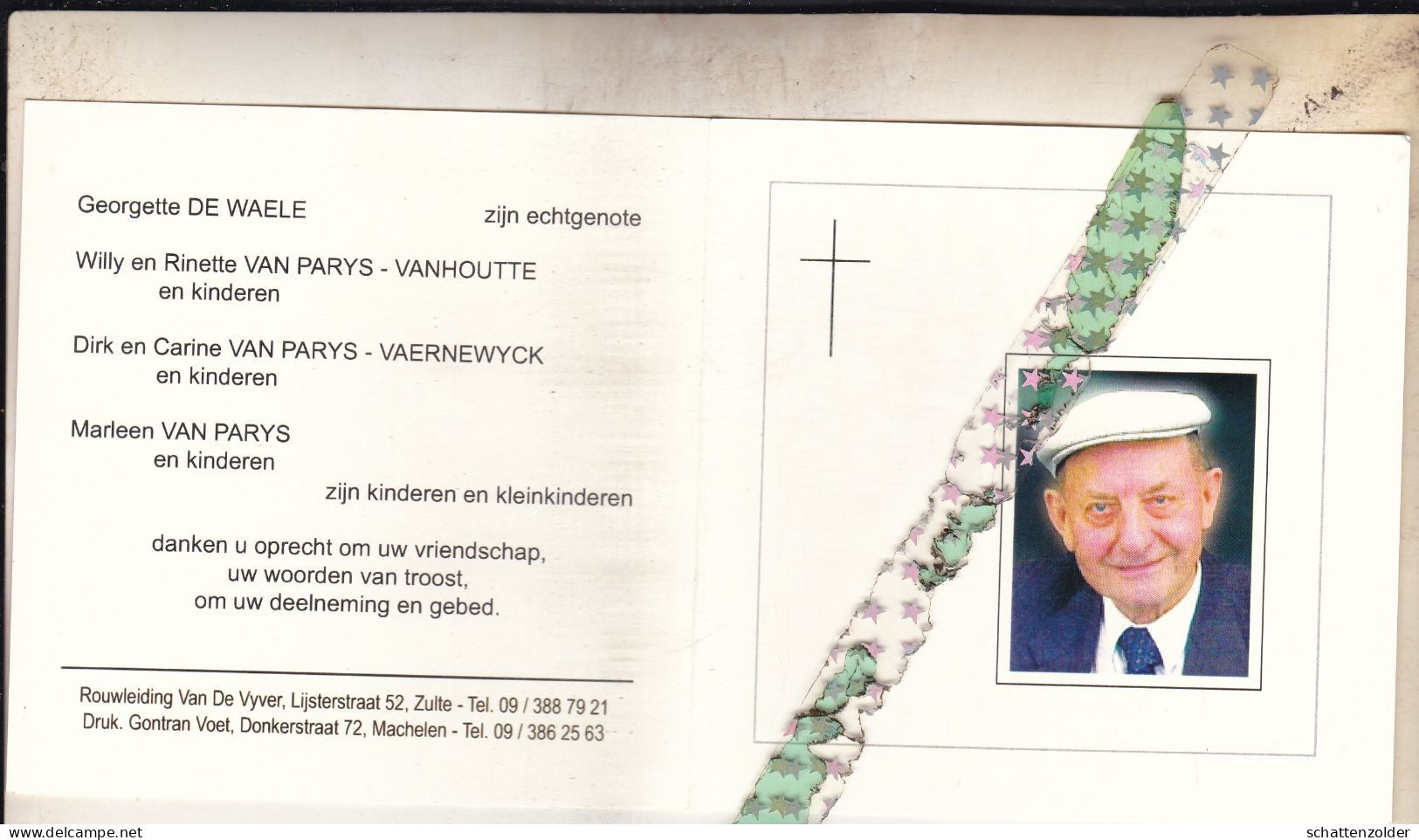 Georges Van Parijs-De Waele, Machelen Aan De Leie 1930, 2011. Foto - Obituary Notices