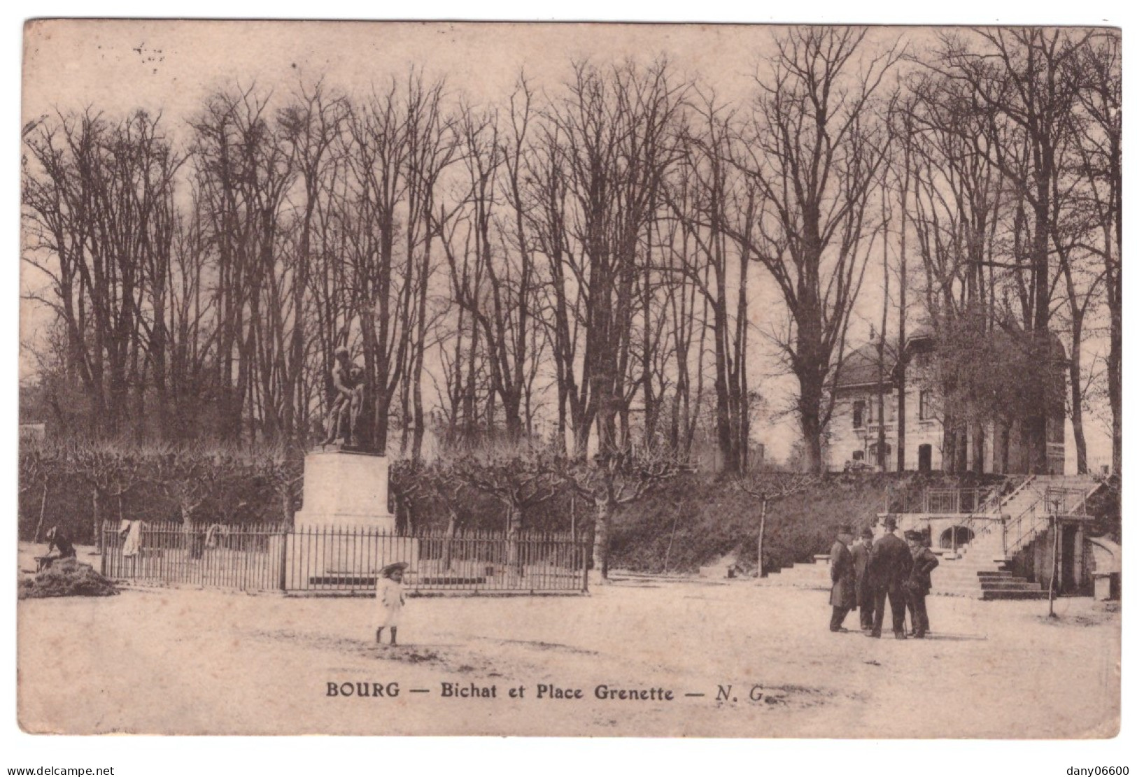 BOURG - Bichat Et Place Grenette (carte Animée) - Otros & Sin Clasificación