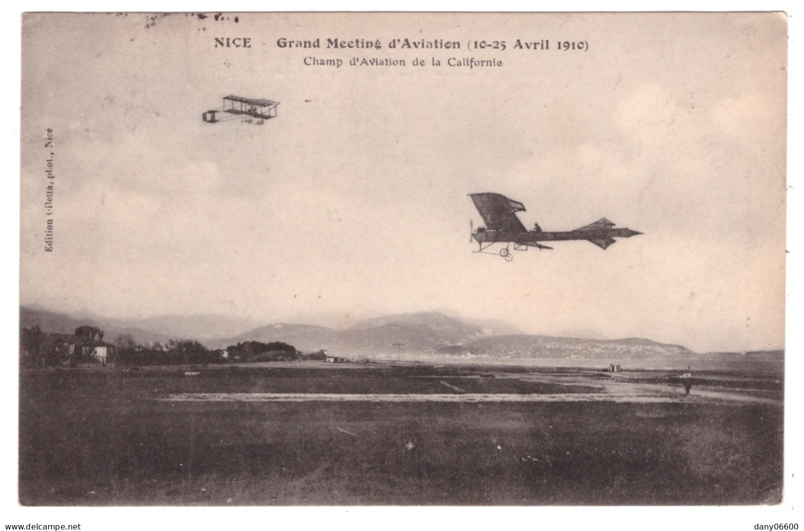 NICE - Grand Meeting D'Aviation (10-25 Avril 1910) - Champ D'Aviation De La Californie - Meetings