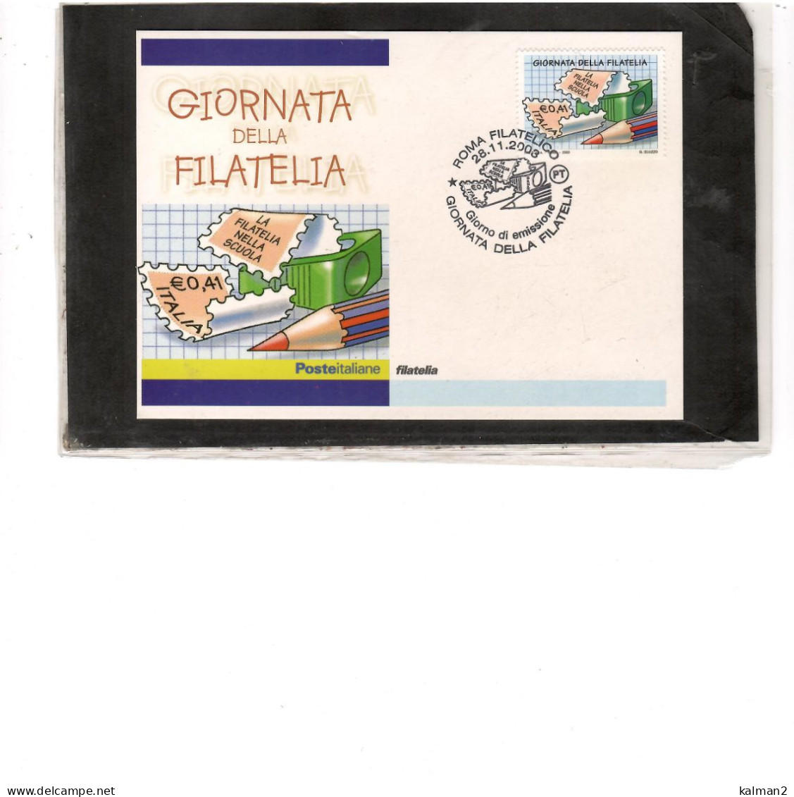 TEM20102 -  ROMA 28.11.2003     /  FDC  GIORNATA DELLA FILATELIA - Briefmarkenausstellungen