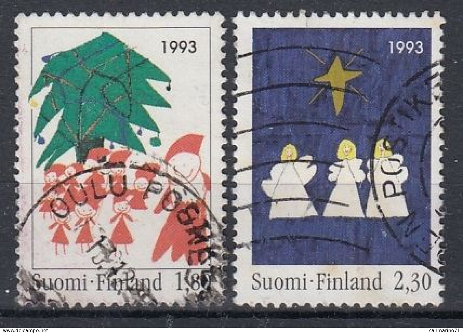 FINLAND 1233-1234,used,falc Hinged - Usados