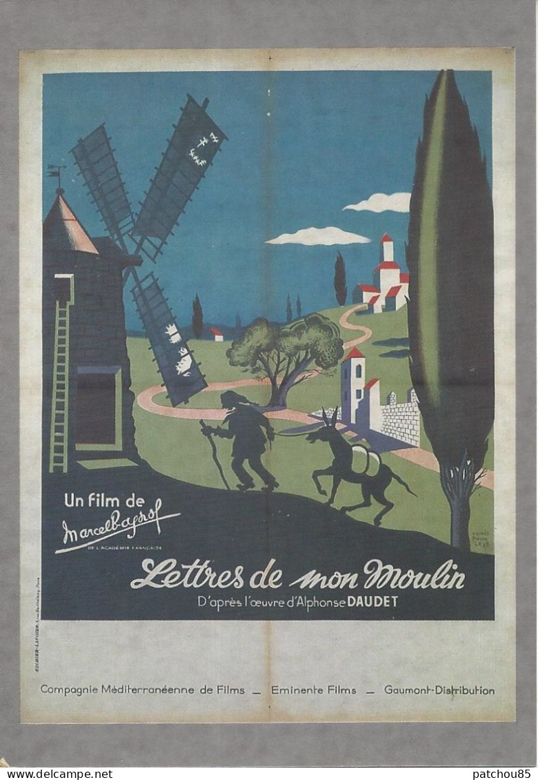 CPM   Affiches De Cinéma  Lettres De Mon Moulins 1954 Film De Marcel Pagnol - Affiches Sur Carte