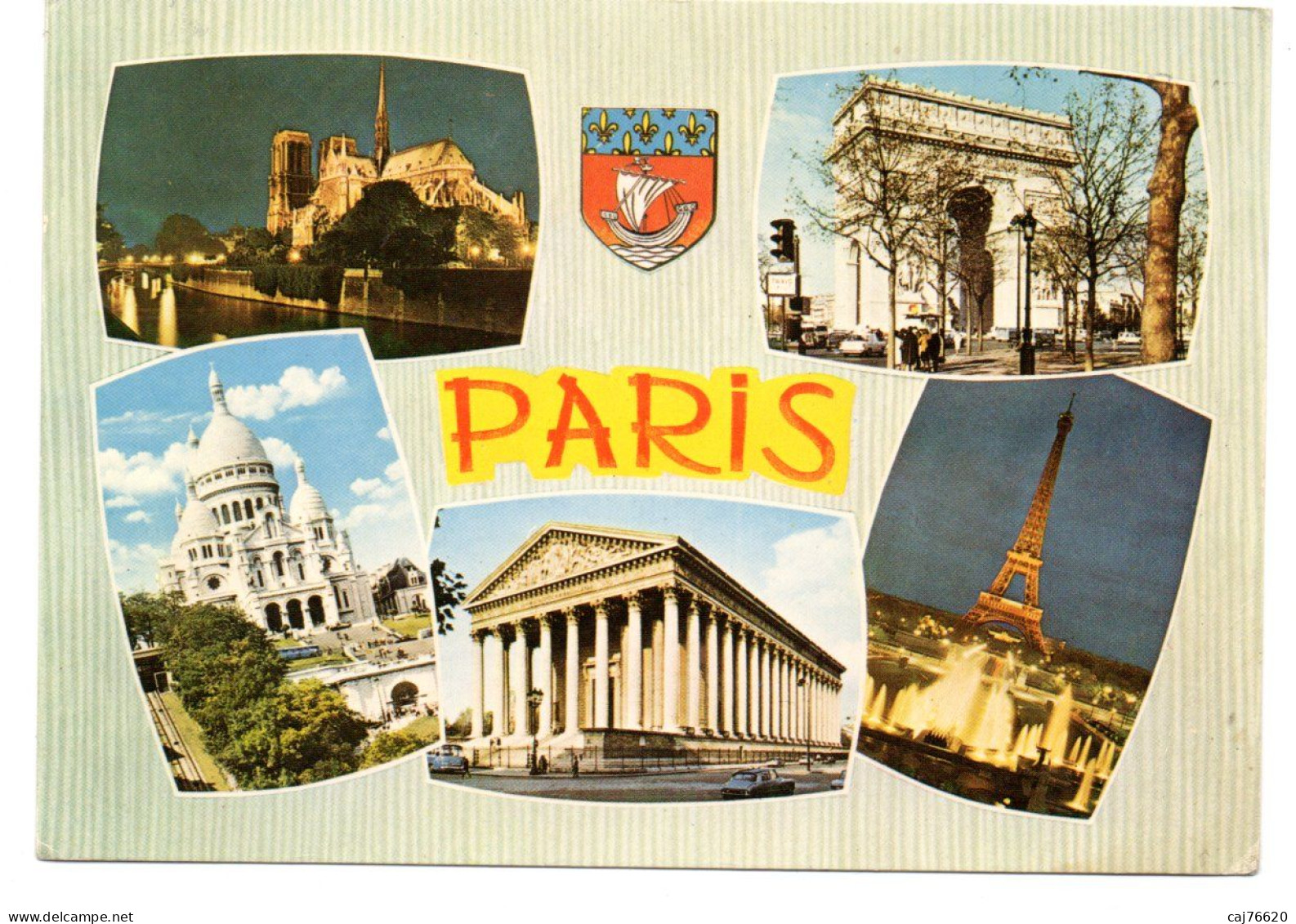 Paris, Notre-dame , L'arc De Triomphe,sacré Coeur,la Madeleine , Tour Effeil - Panorama's