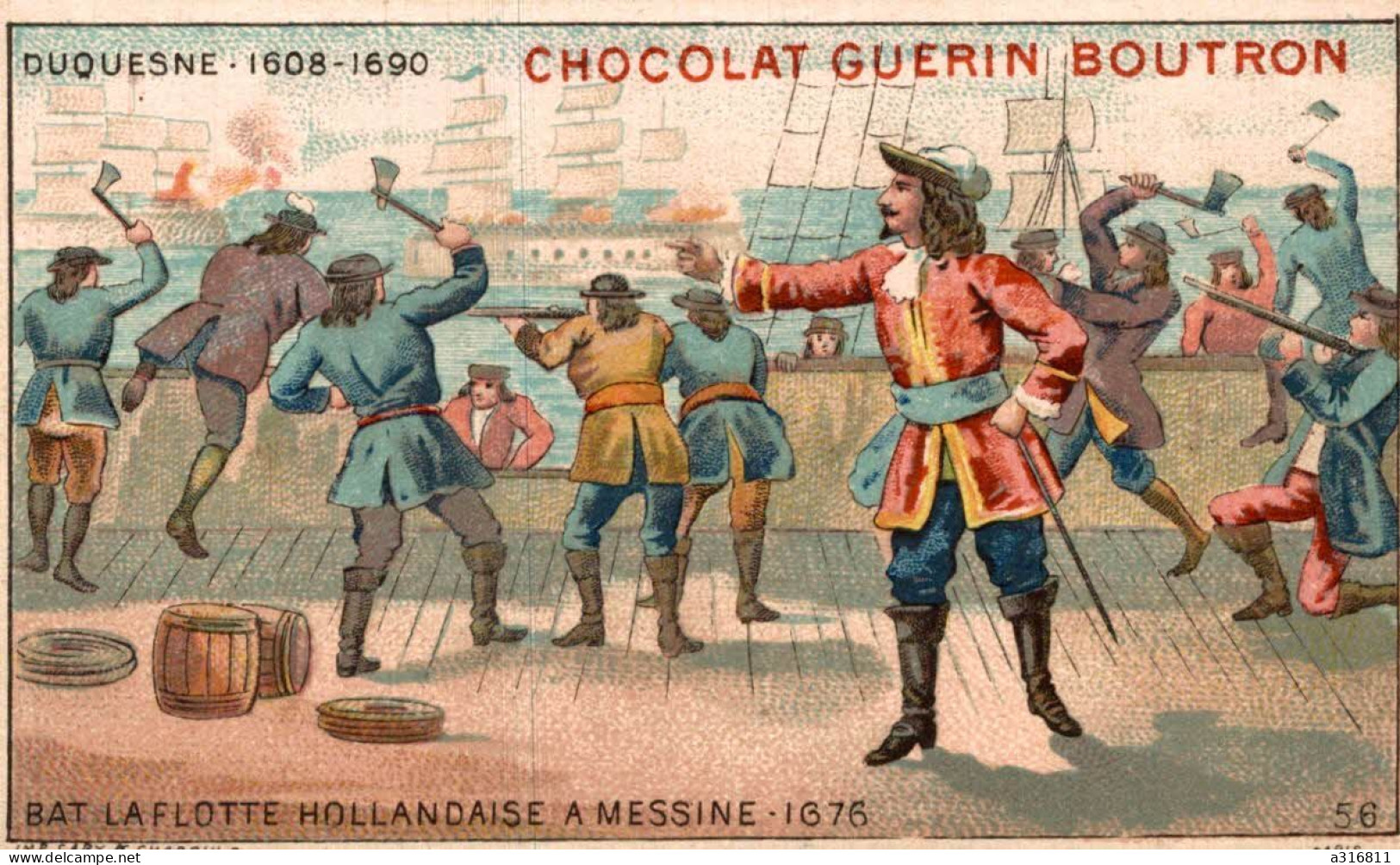 Chocolat Guerin Boutron  Bat La Flotte Hollandaise - Guérin-Boutron