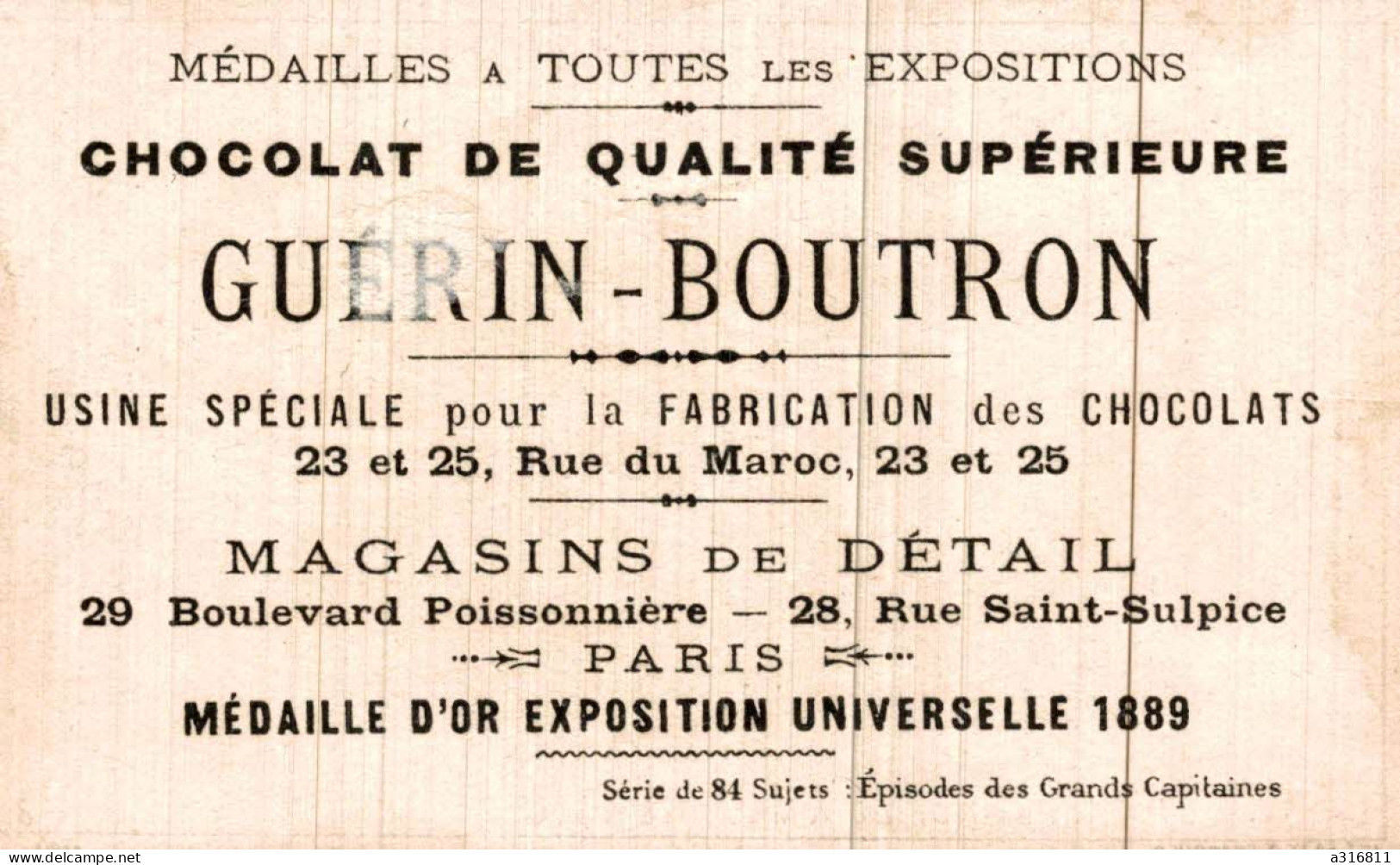 Chocolat Guerin Boutron  Bat La Flotte Hollandaise - Guérin-Boutron
