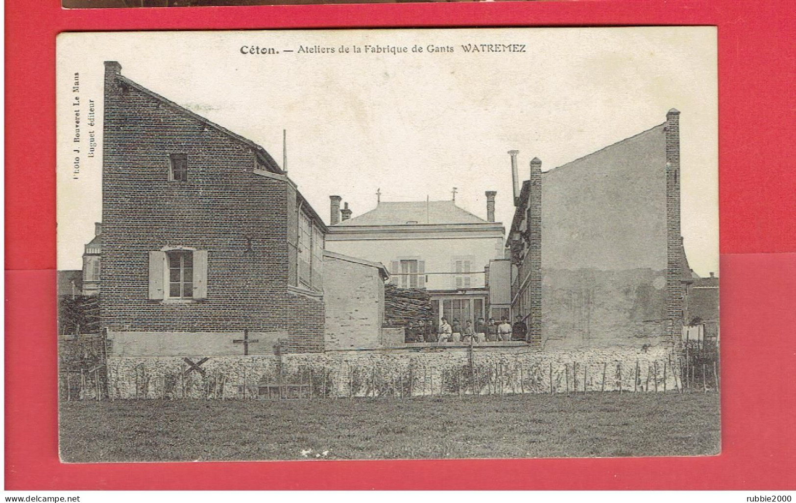 CETON 1916 ATELIERS DE LA FABRIQUE DE GANTS WATREMEZ CARTE EN TRES BON ETAT - Autres & Non Classés