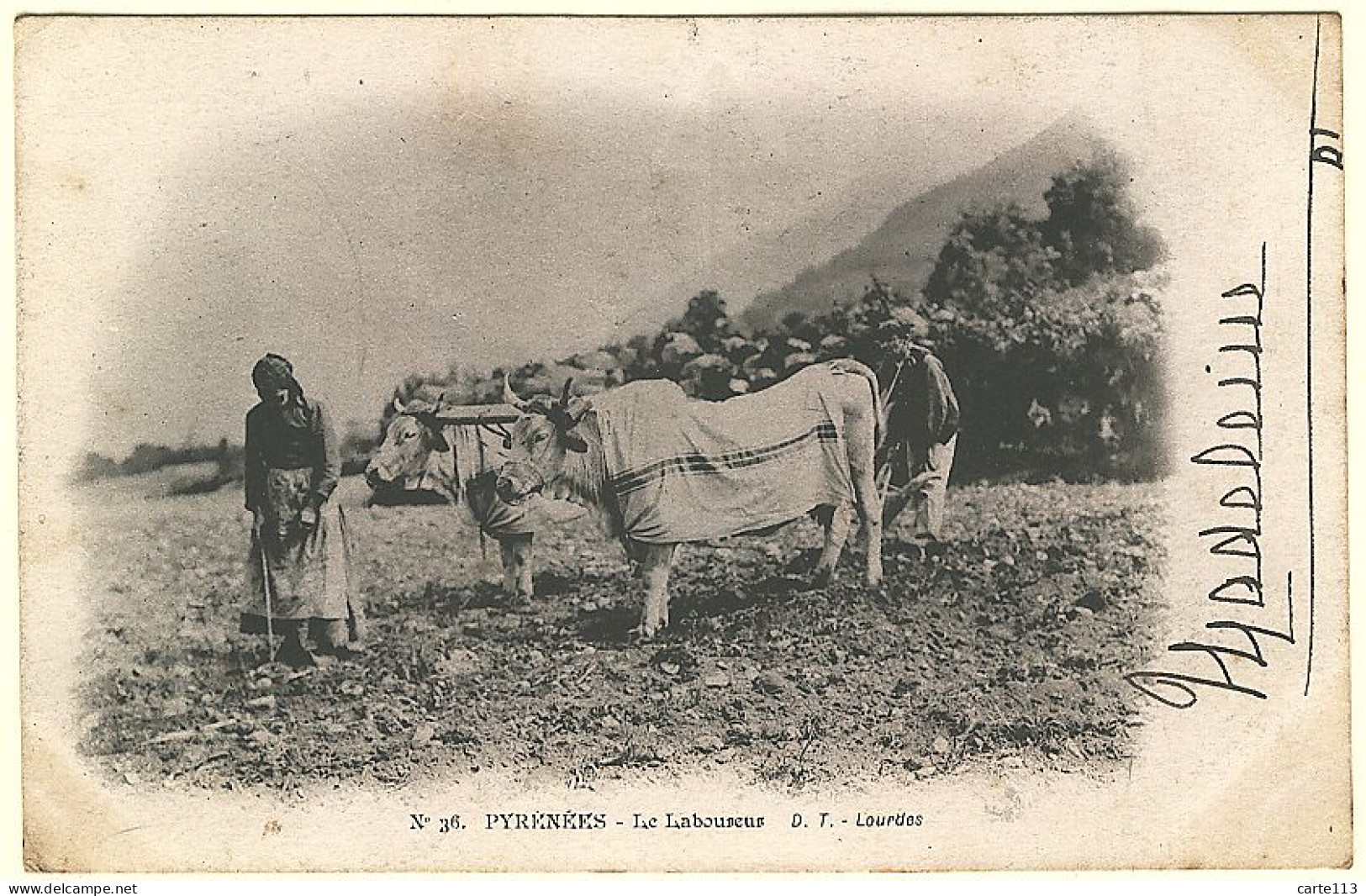 65 - B13066CPA - LOURDES - Le Laboureur - Carte Pionnière - Parfait état - HAUTES-PYRENEES - Autres & Non Classés