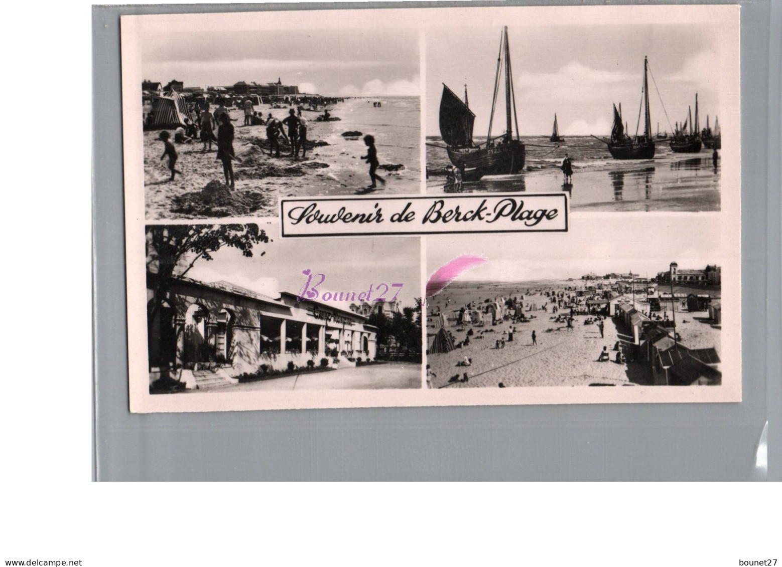 BERCK PLAGE - Souvenir De Berck La Plage Voilier Bateau Animé Multivue - Berck