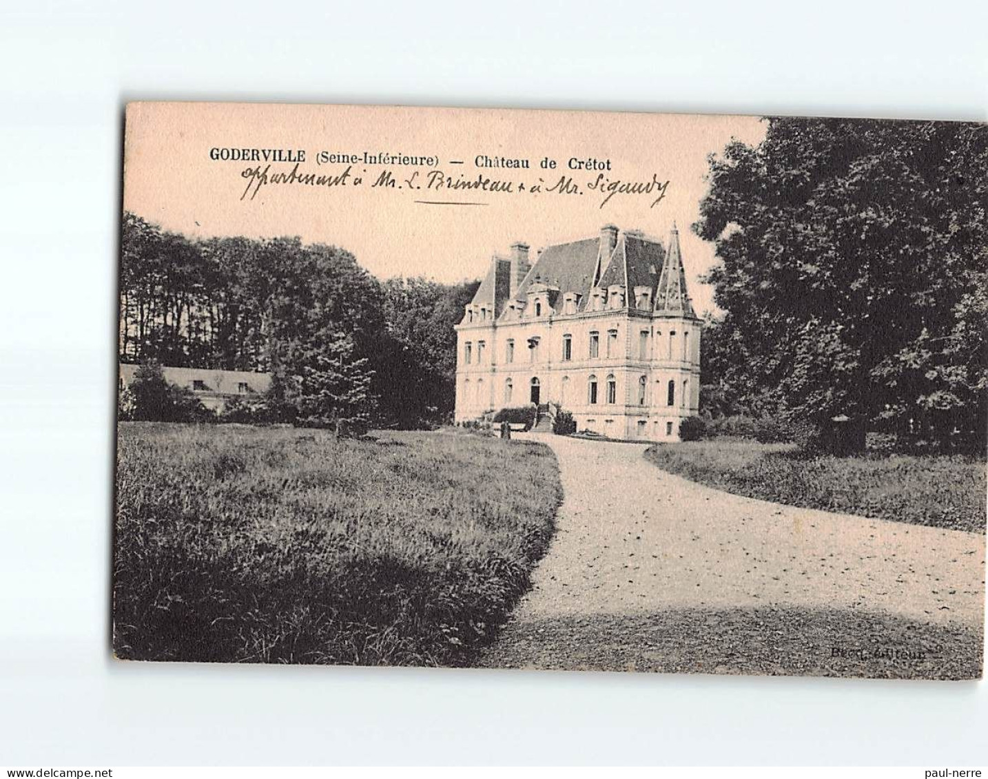 GODERVILE : Château De Crétot - état - Goderville