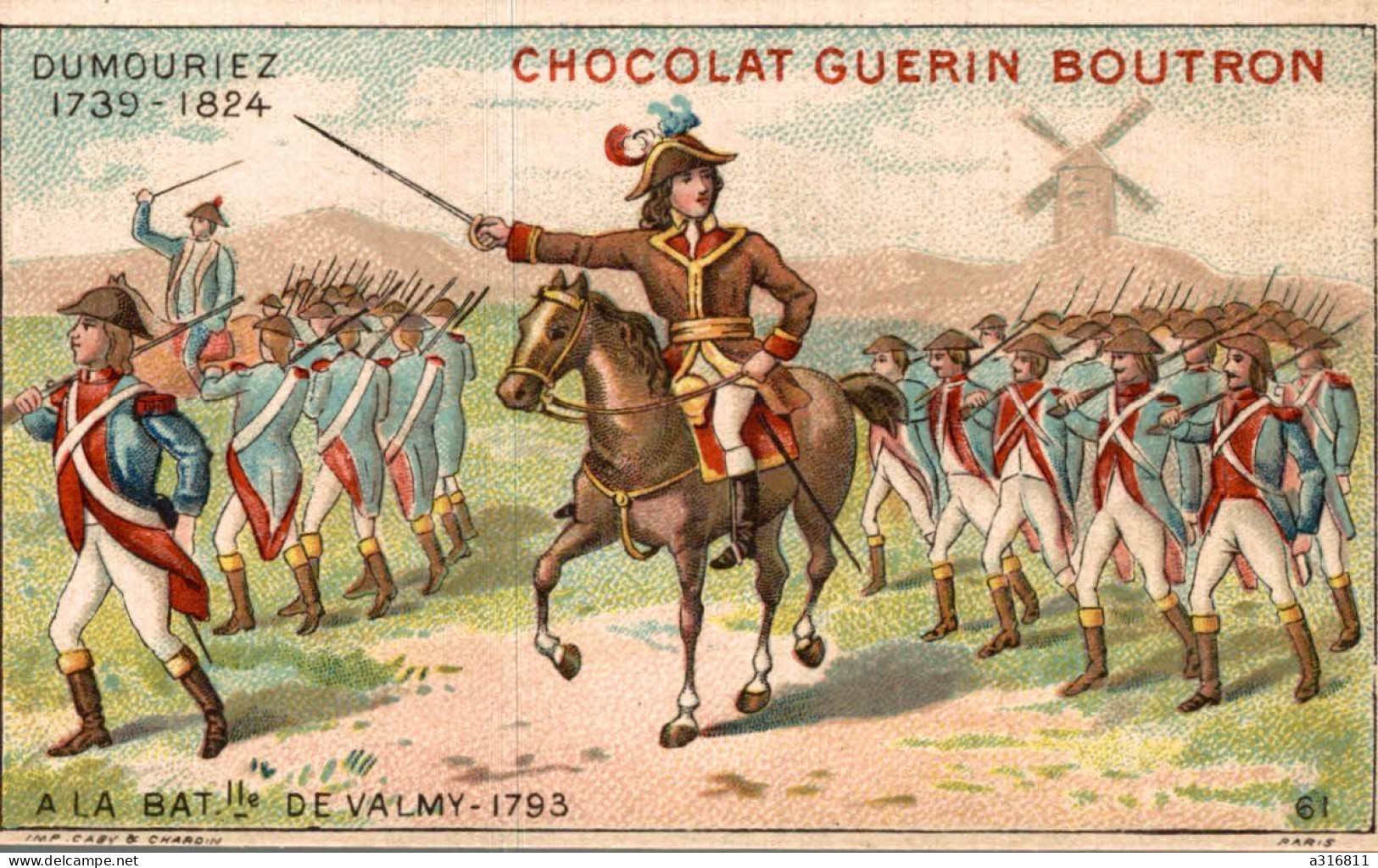 Chocolat Guerin Boutron  A La Bataille De Valmy 1793 - Guerin Boutron