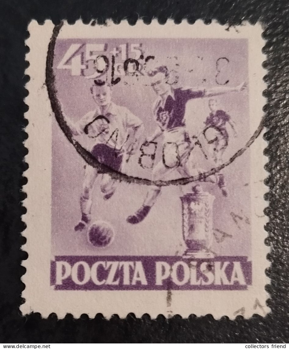 Poland Polen Polska - 1952 - FOOTBALL FUSSBALL SOCCER - Used - Used Stamps