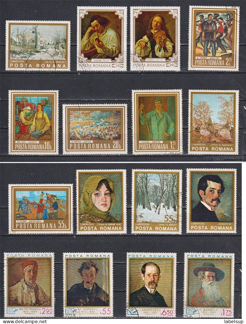 Lot De Timbres Neufs De Roumanie Tableaux Divers - Other & Unclassified