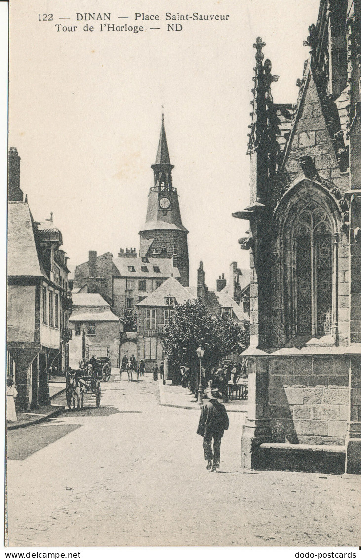 PC46914 Dinan. Place Saint Sauveur Tour De L Horloge. Levy Et Neurdein Reunis. N - Monde