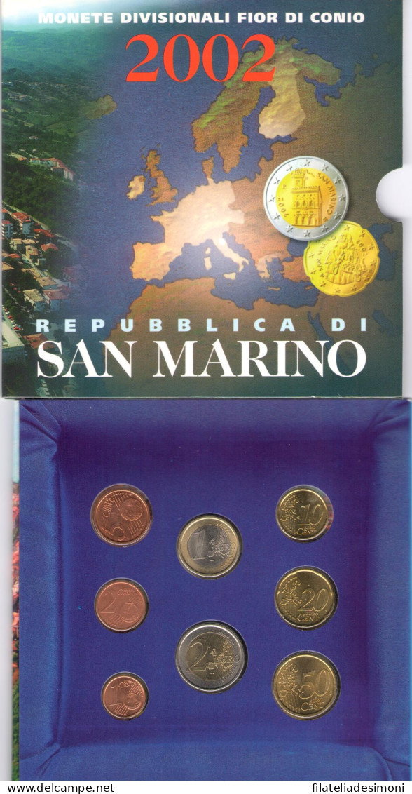 2002 Repubblica Di San Marino - Monete Divisionali - Serie Completa FDC - Saint-Marin