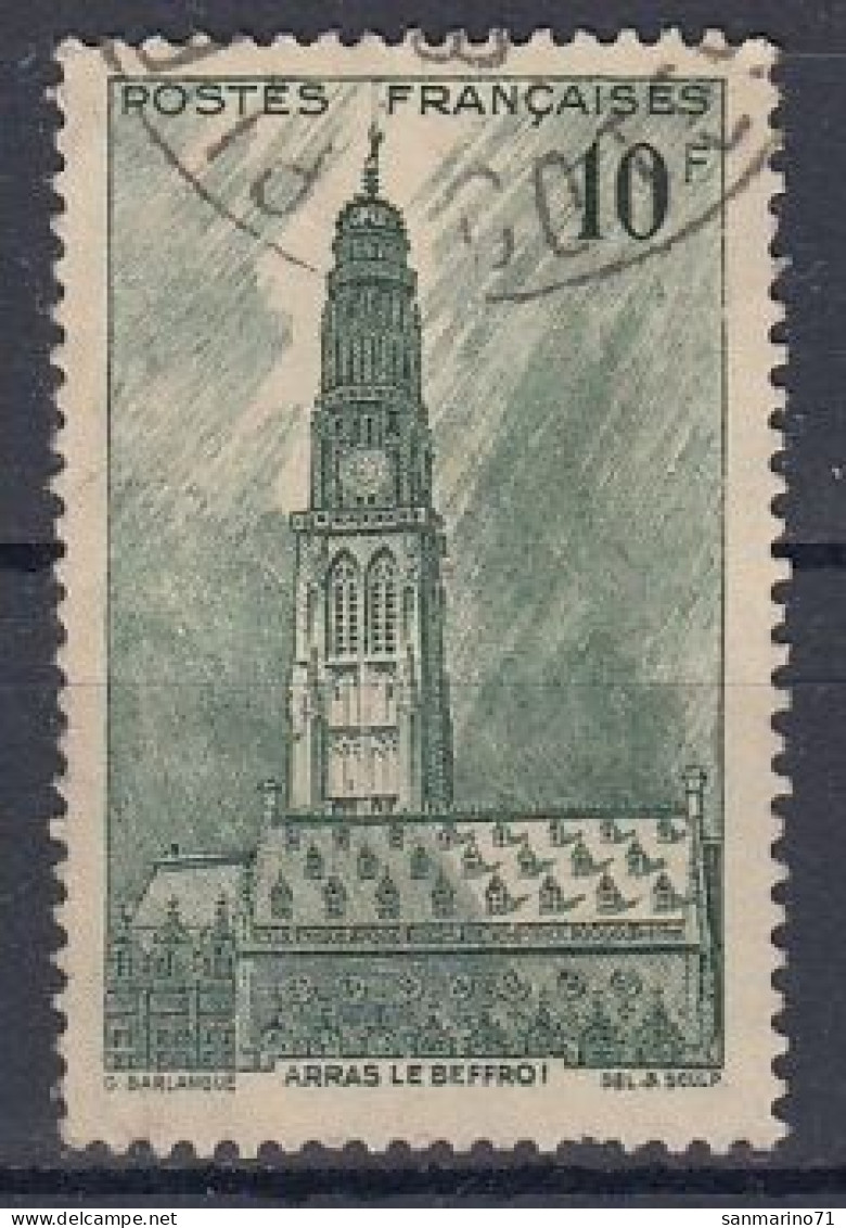 FRANCE 578,used,falc Hinged - Gebruikt