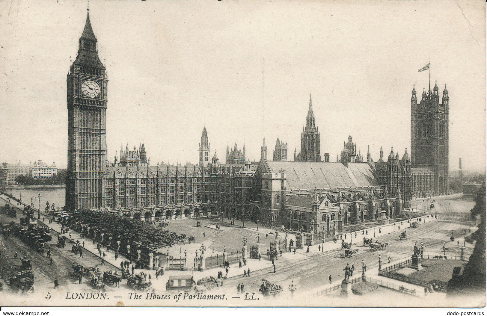 PC00011 London. Houses Of Parliament. LL 5. 1908 - Autres & Non Classés