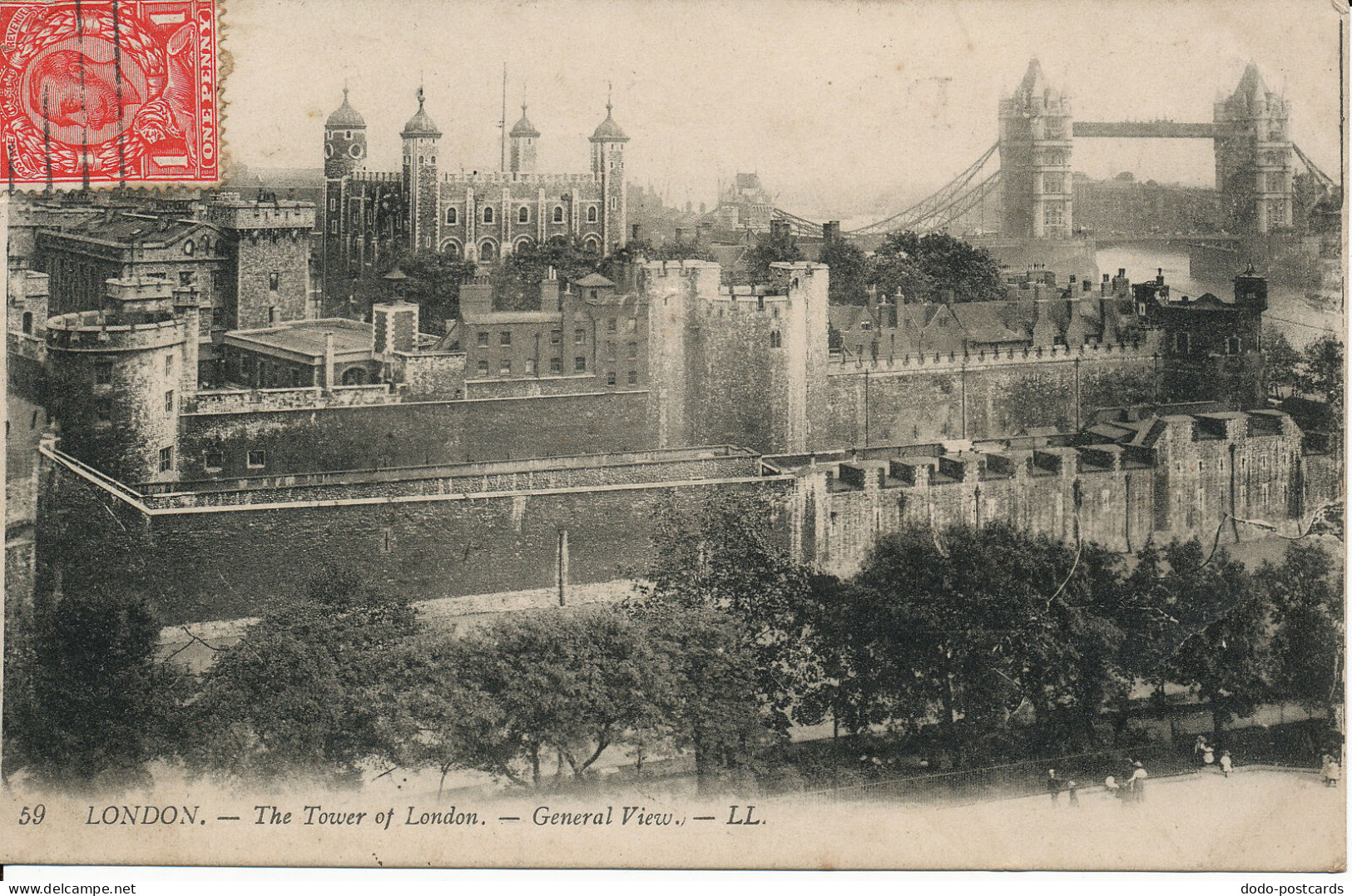 PC00016 London. Tower Of London. LL 59. 1912 - Otros & Sin Clasificación