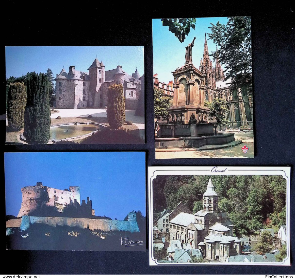 Cp, 63, Puy De Dôme, Mont Dore, Orcival, Clermont Ferrand, Lac Pavin, Cordes, Murol, LOT DE 8 CARTES POSTALES - 5 - 99 Cartoline