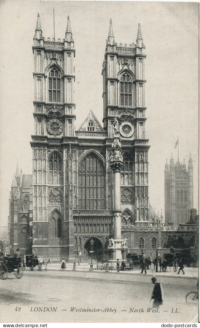 PC00018 London. Westminster Abbey. North West. LL 42 - Autres & Non Classés