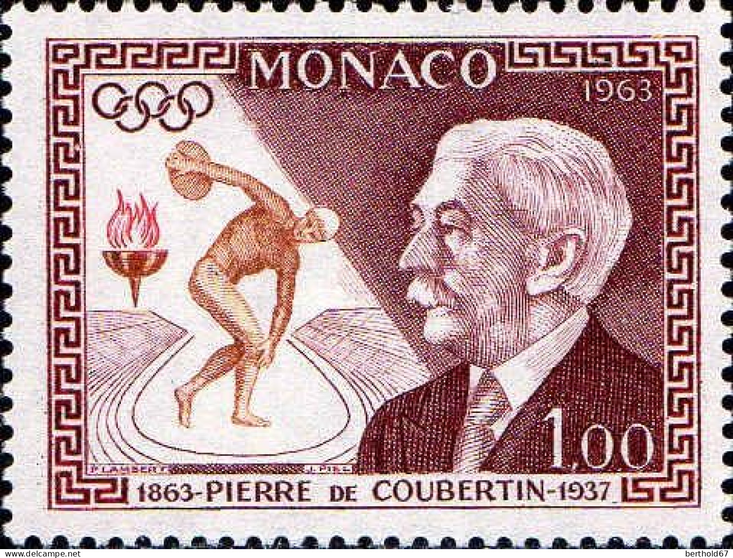 Monaco Poste N** Yv: 635 Mi:738 Pierre De Coubertin - Ungebraucht