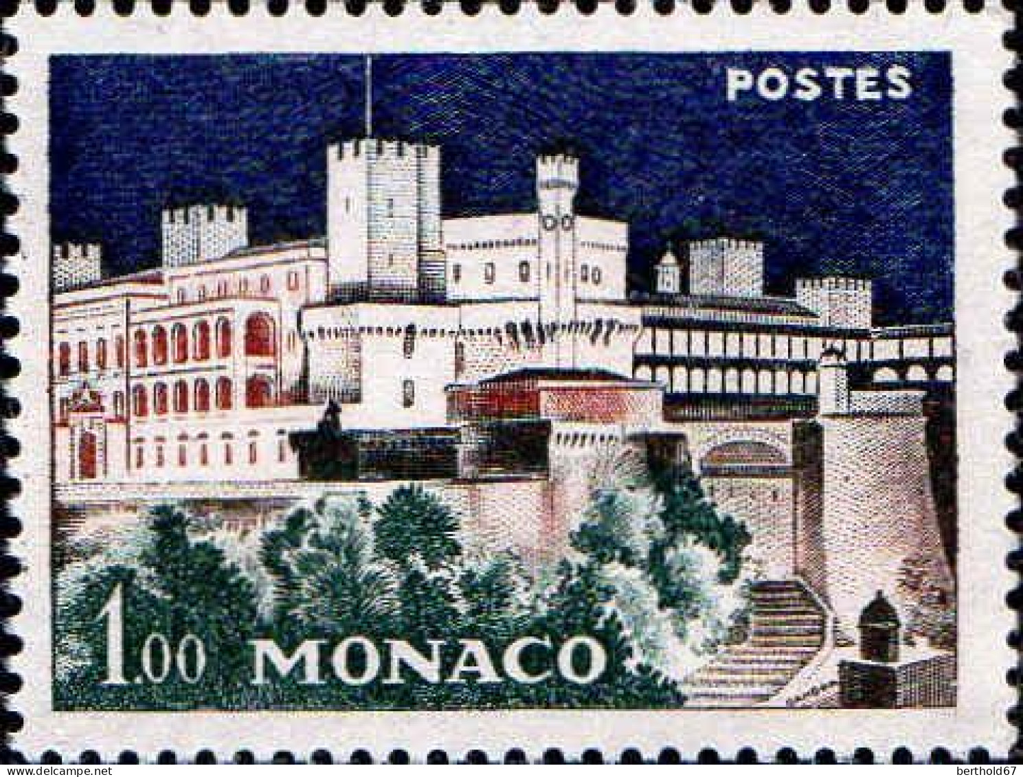 Monaco Poste N** Yv: 550 Mi:648 Palais Princier De Nuit - Unused Stamps