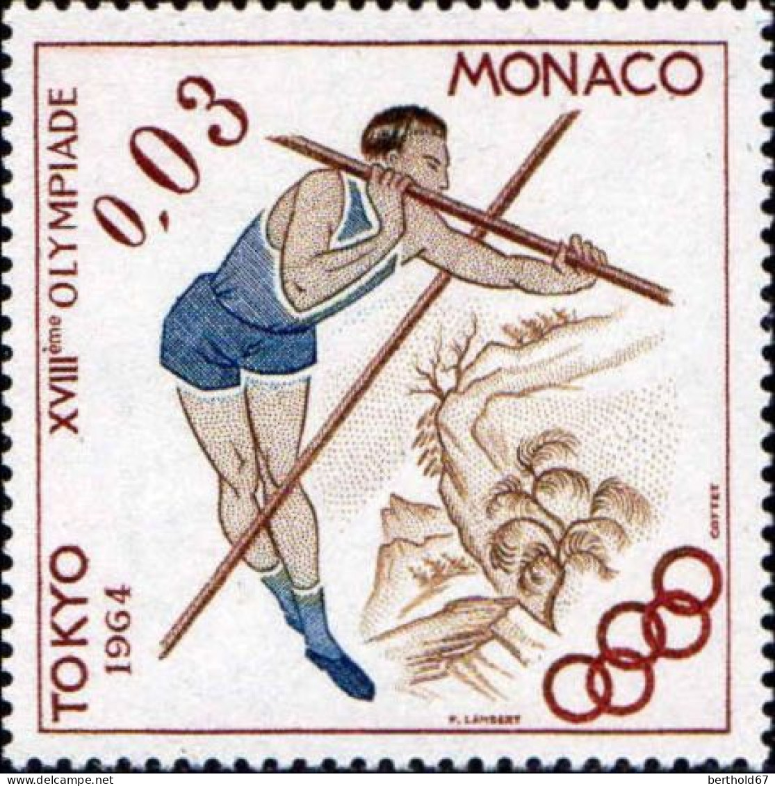 Monaco Poste N** Yv: 654/657 Jeux Olympiques D'été Tokyo - Neufs