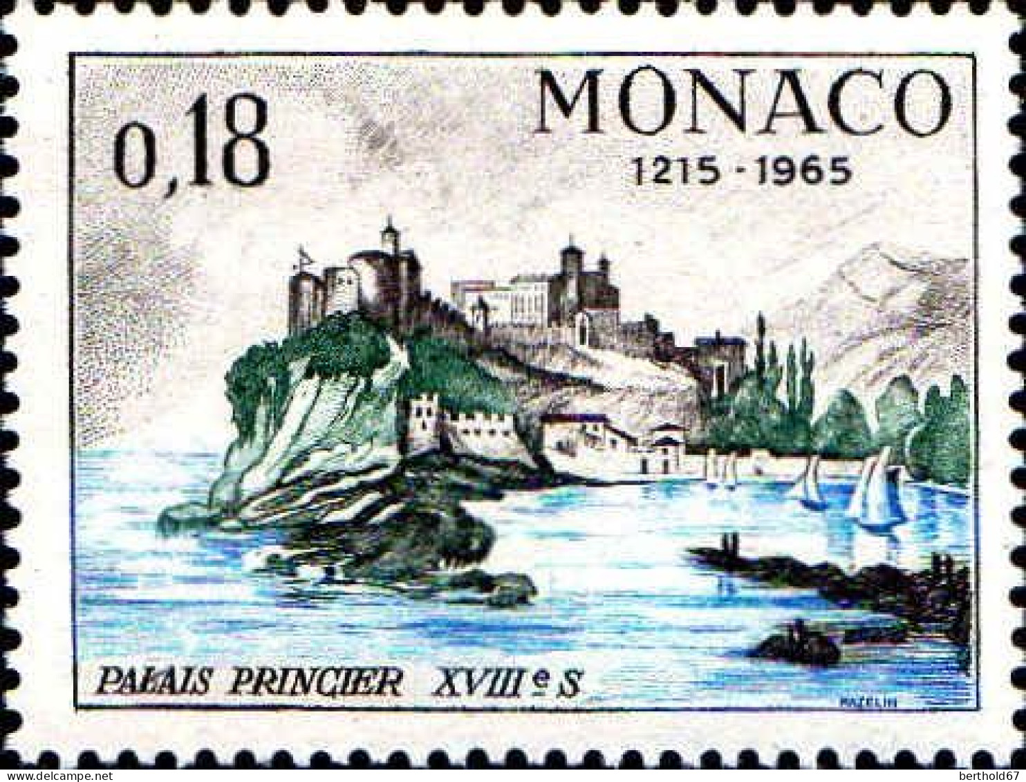 Monaco Poste N** Yv: 677/682 750.Anniversaire Du Palais Princier - Neufs