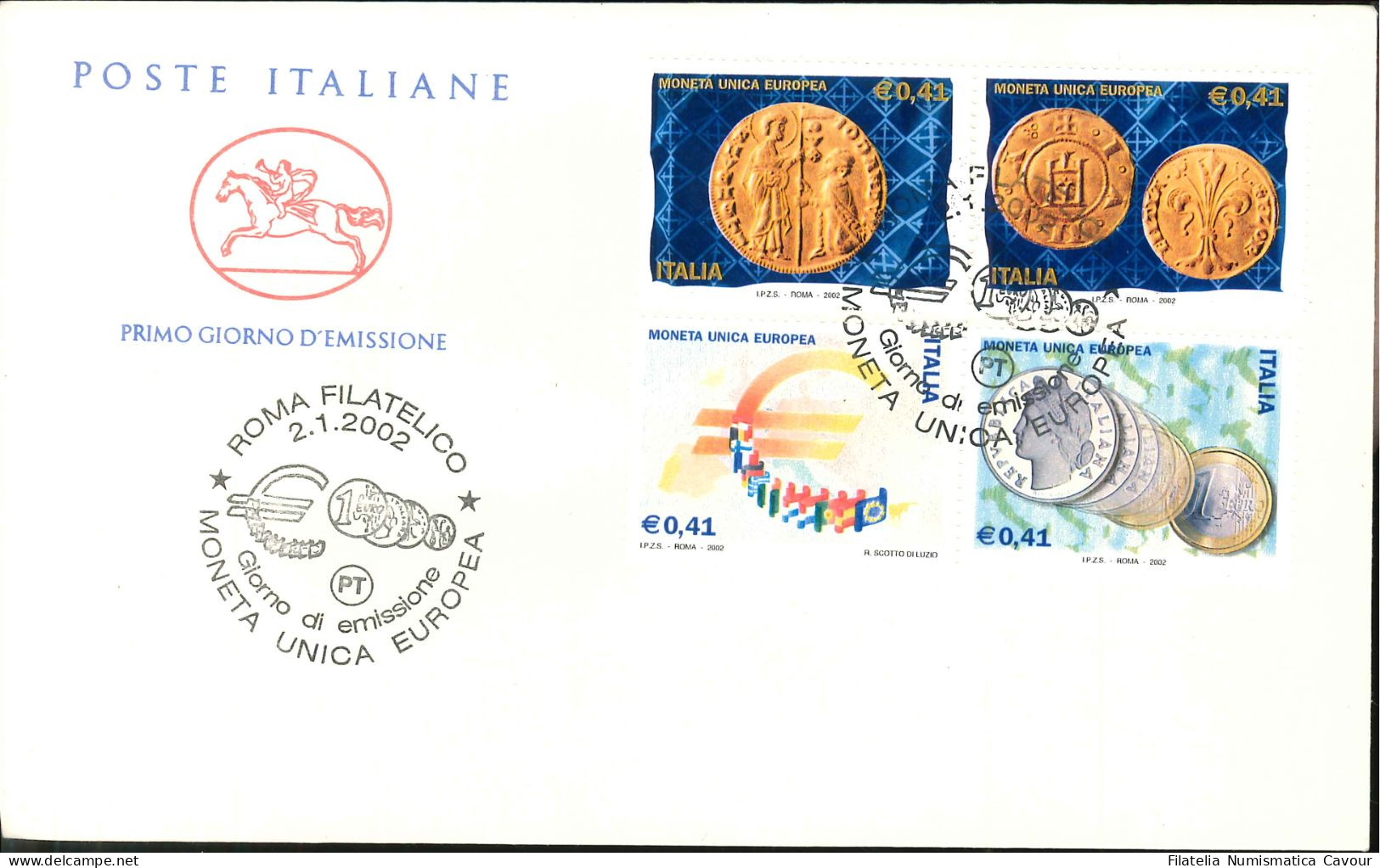 2002 - FDC Annata Completa 49 Buste "CAVALLINO" + Annulli Speciali  - VEDI VIEDO (1228) - FDC