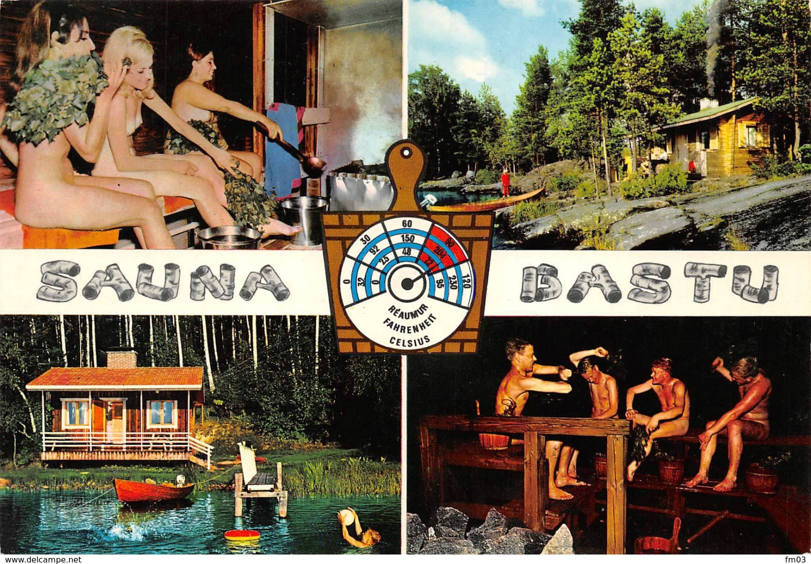 Finlande Sauna Pin Up Nu - Finlandia