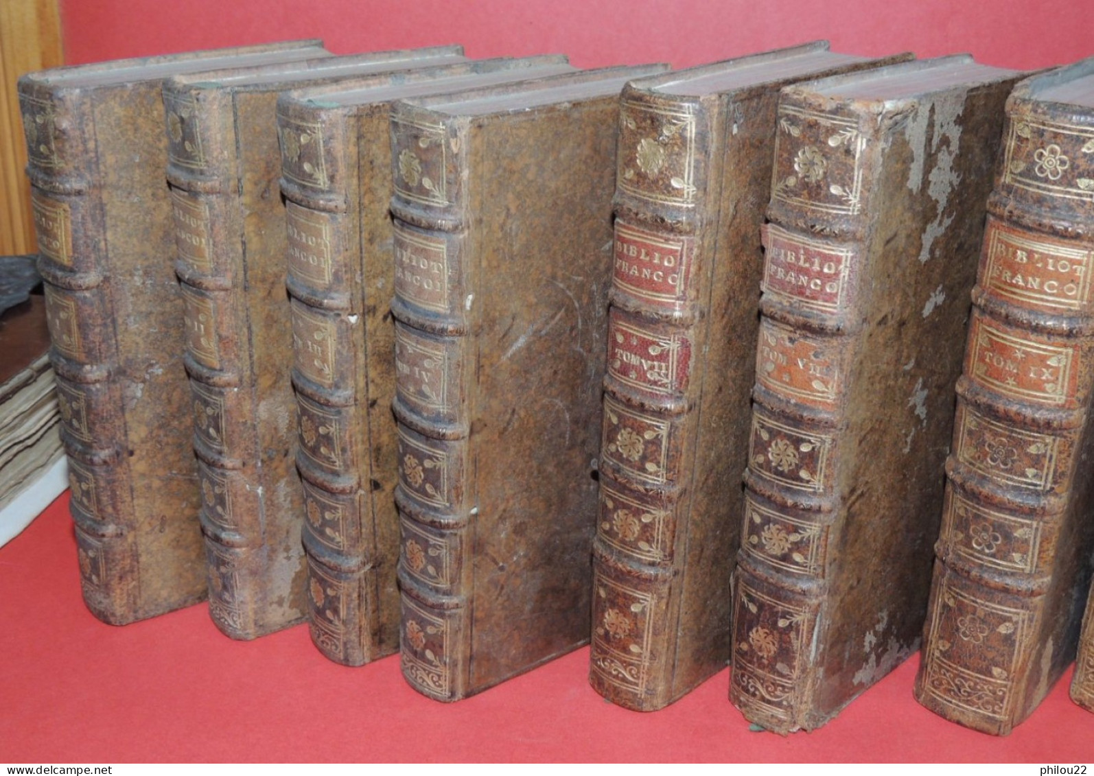 GOUJET  Bibliothèque Françoise Ou Histoire De La Littérature Françoise 12 Vol.  1741 - 1701-1800