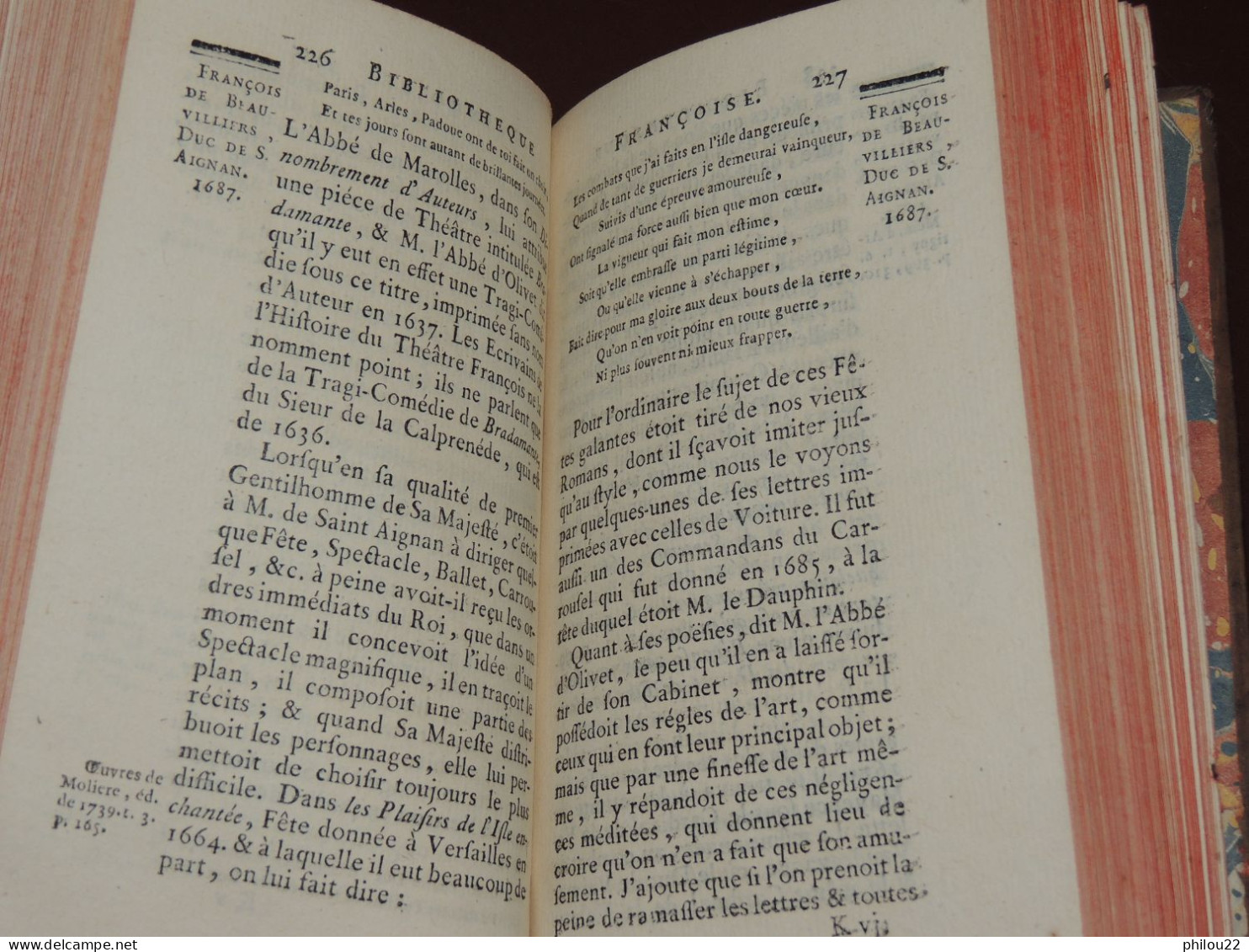 GOUJET  Bibliothèque françoise ou Histoire de la Littérature françoise 12 vol.  1741