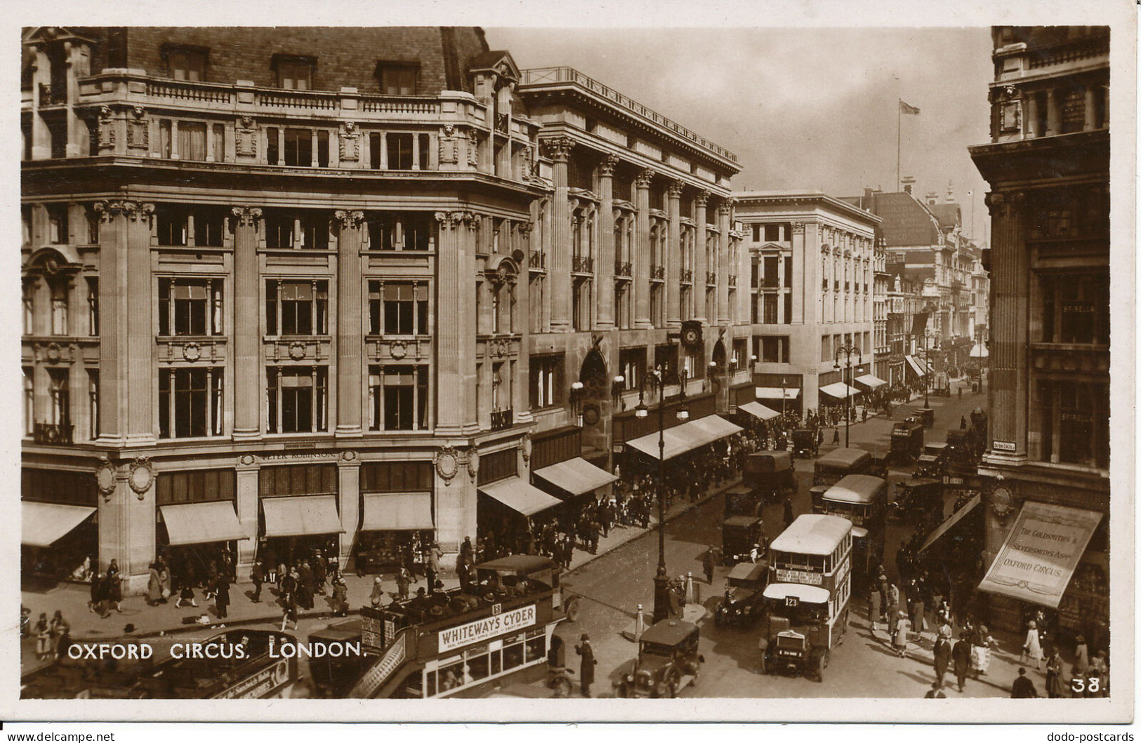 PC00331 Oxford Circus. London. 1931. RP - Autres & Non Classés