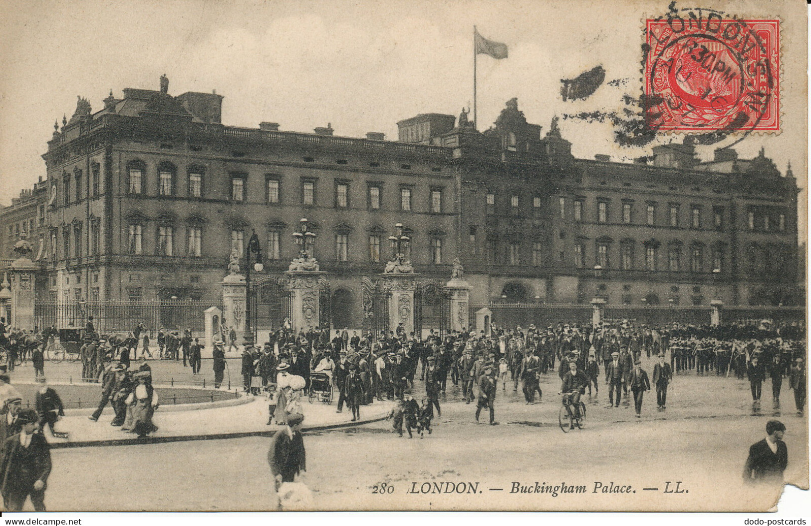 PC00028 London. Buckingham Palace. LL 280. 1907 - Autres & Non Classés