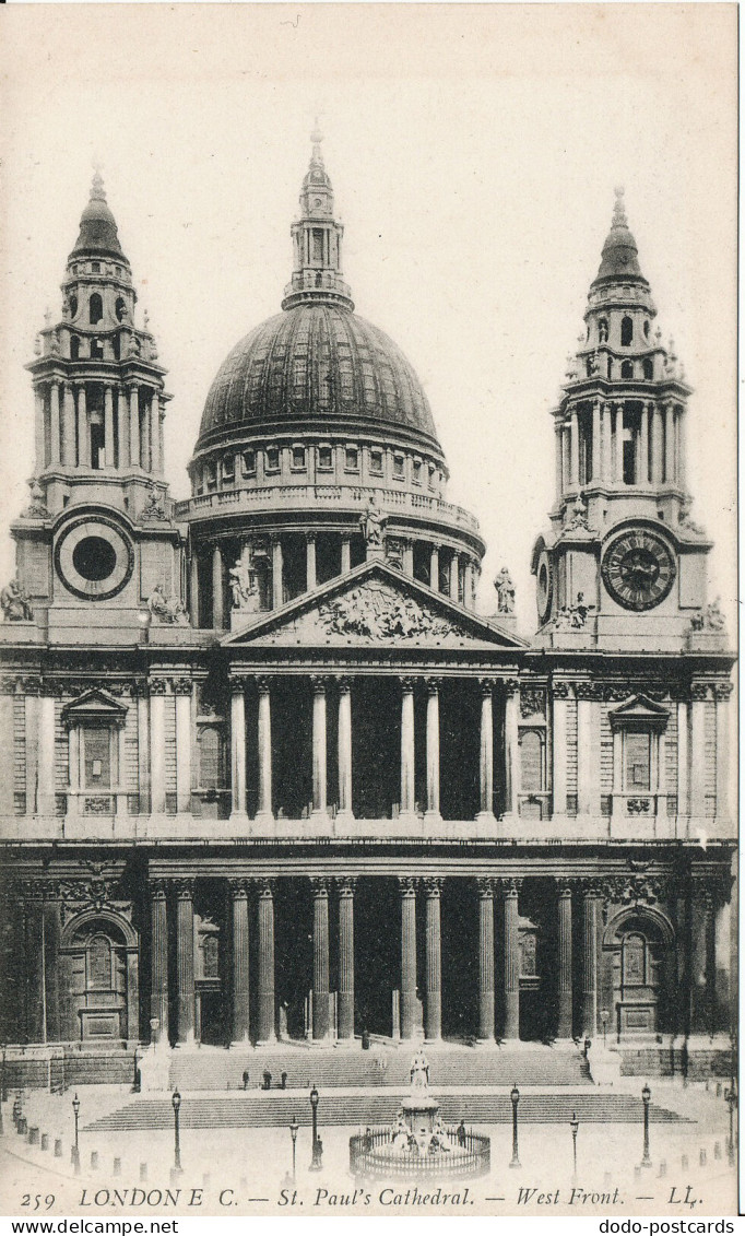 PC00009 London E.C. St. Pauls Cathedral. LL 259 - Autres & Non Classés