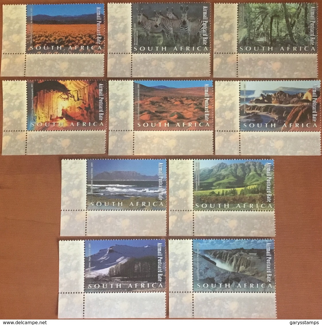 South Africa 2001 Natural Wonders Zebra Trees Set MNH - Unused Stamps