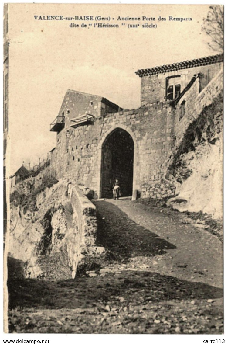 32 - B26297CPA - VALENCE SUR BAISE - Ancienne Porte Des Remparts  Dite Herisson - Très Bon état - GERS - Autres & Non Classés