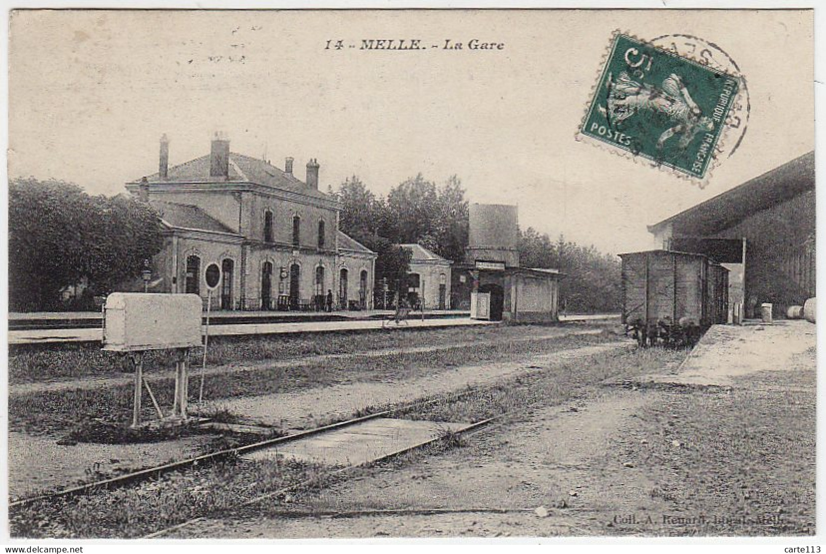 79 - T14097CPA - MELLE - La Gare, Vue Interieure - Très Bon état - DEUX-SEVRES - Melle