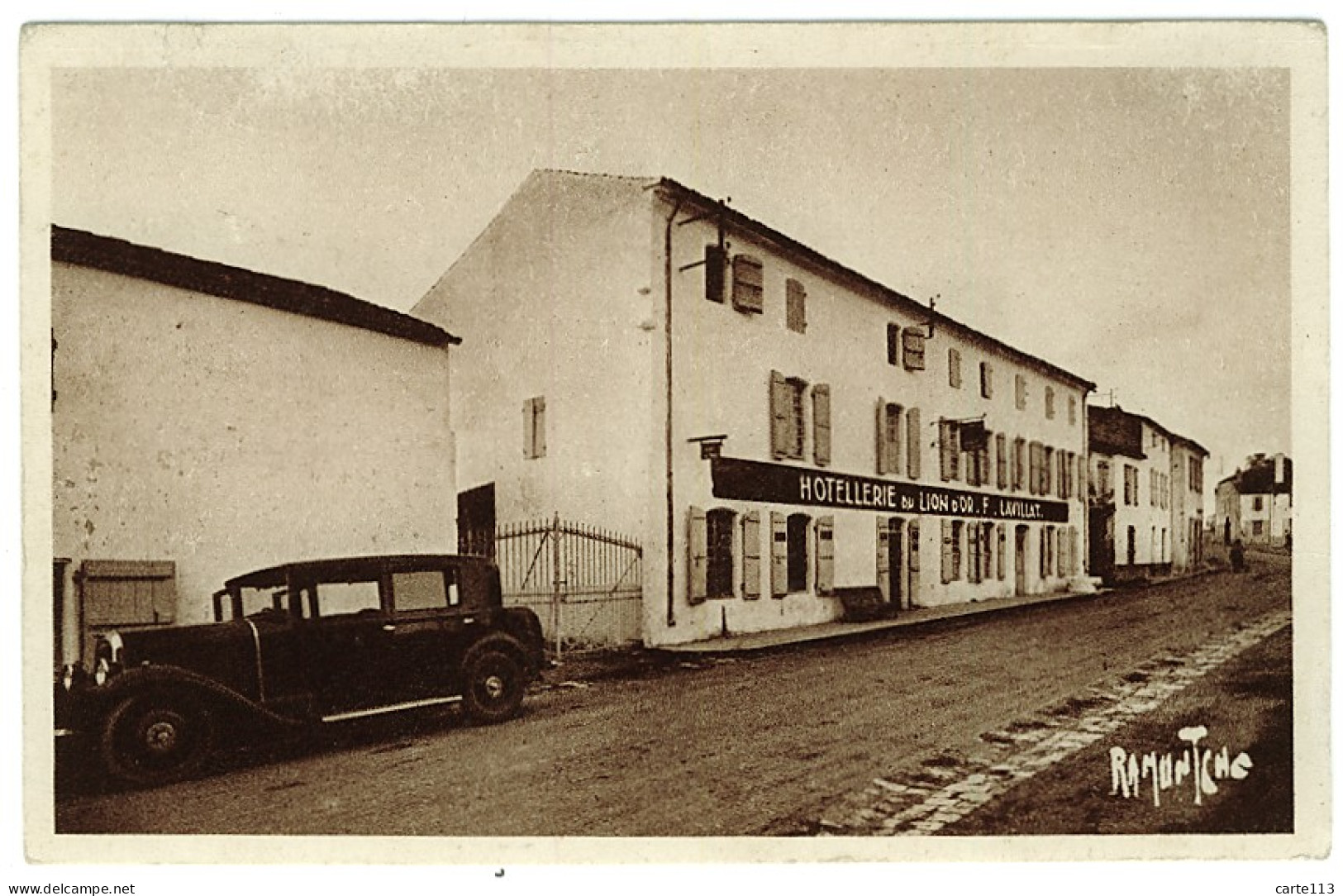 17 - B8248CPA - MURON - Note D'hotel - Hotellerie Du Lion D'or - Très Bon état - CHARENTE-MARITIME - Zonder Classificatie