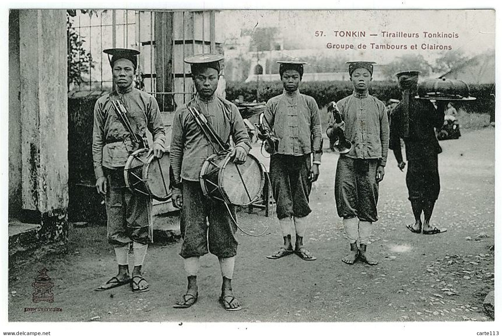 0 - T7458CPA - TONKIN - Tirailleurs Tonkinois - Groupe De Tambours Et Clairons - Parfait état - ASIE - Viêt-Nam