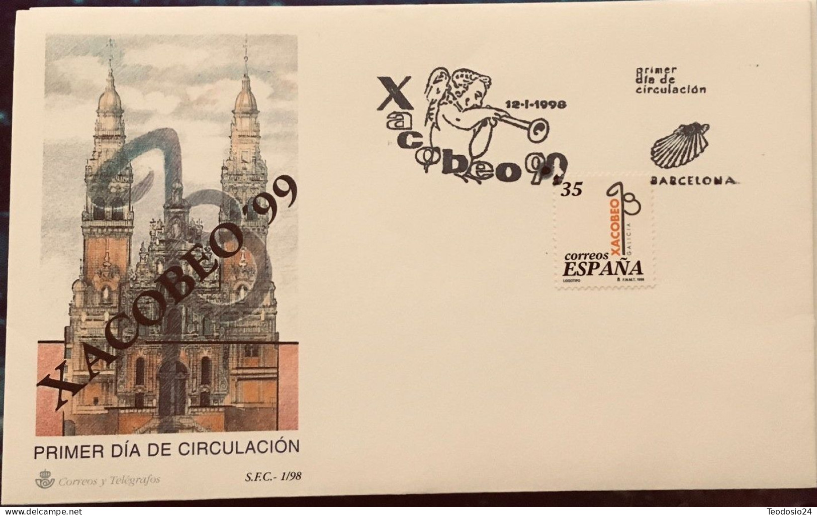 FDC  1998.- Xacobeo - FDC